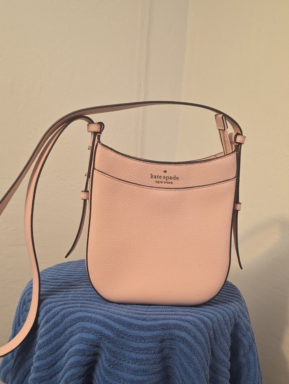 kate spade Blush Pink Pebbled Leather Crossbody